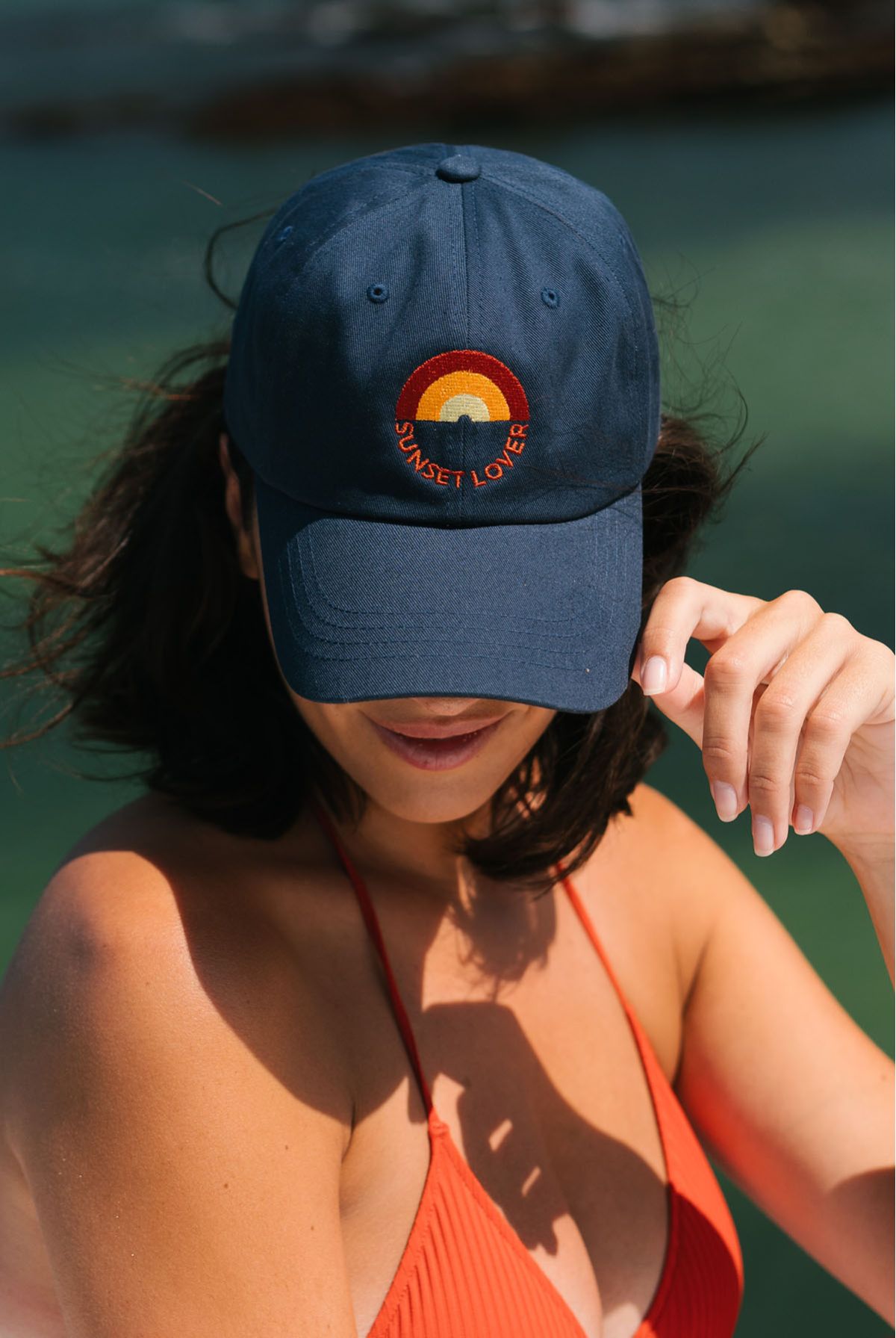 Casquette Sunset marine