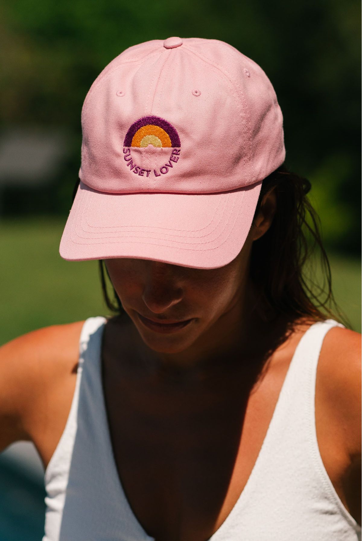 Casquette Sunset rose