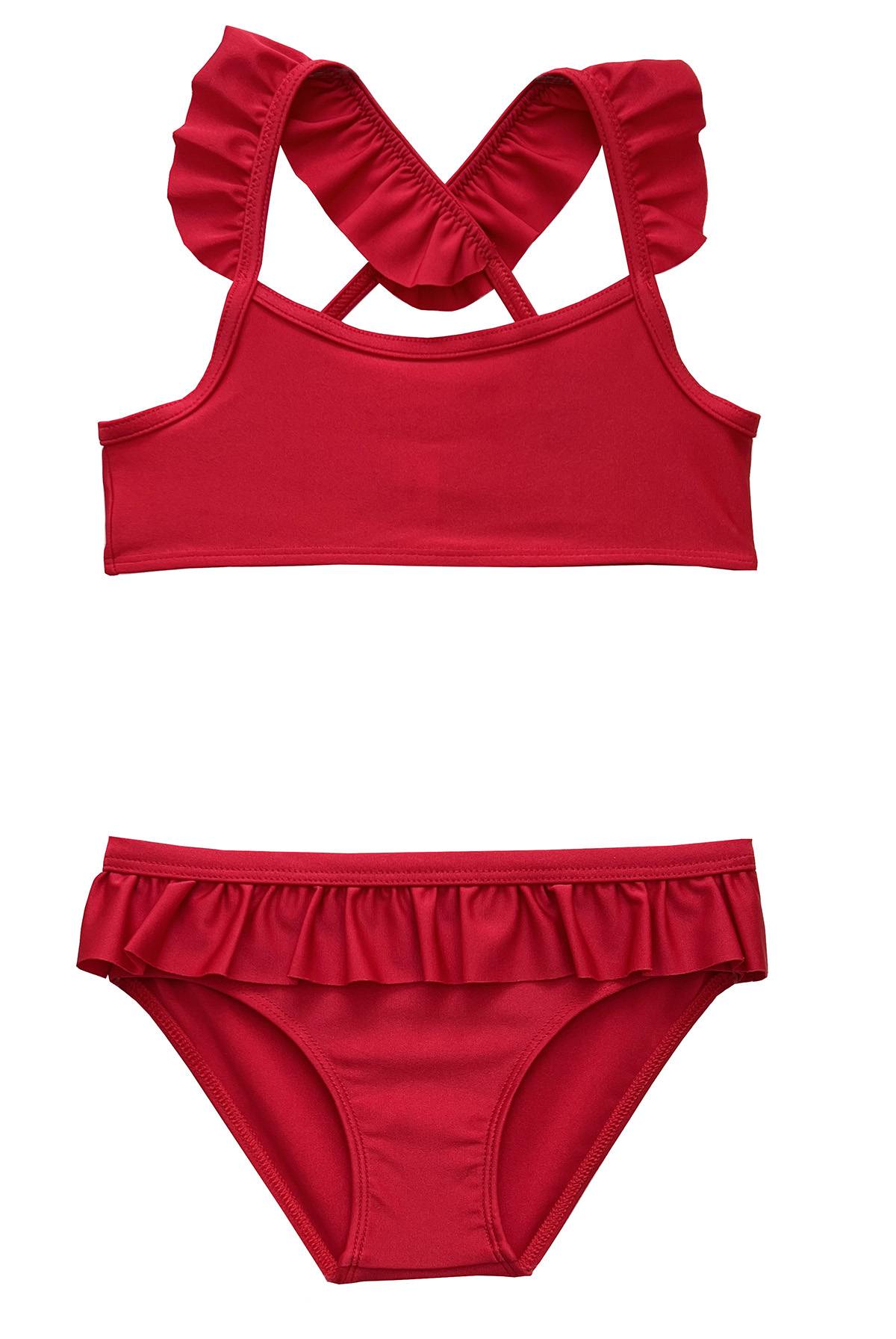 MAILLOT 2 PIECE FRAISE